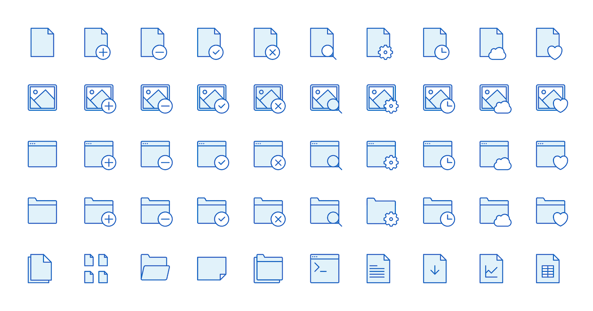 Monochrome Icons - 17 Files